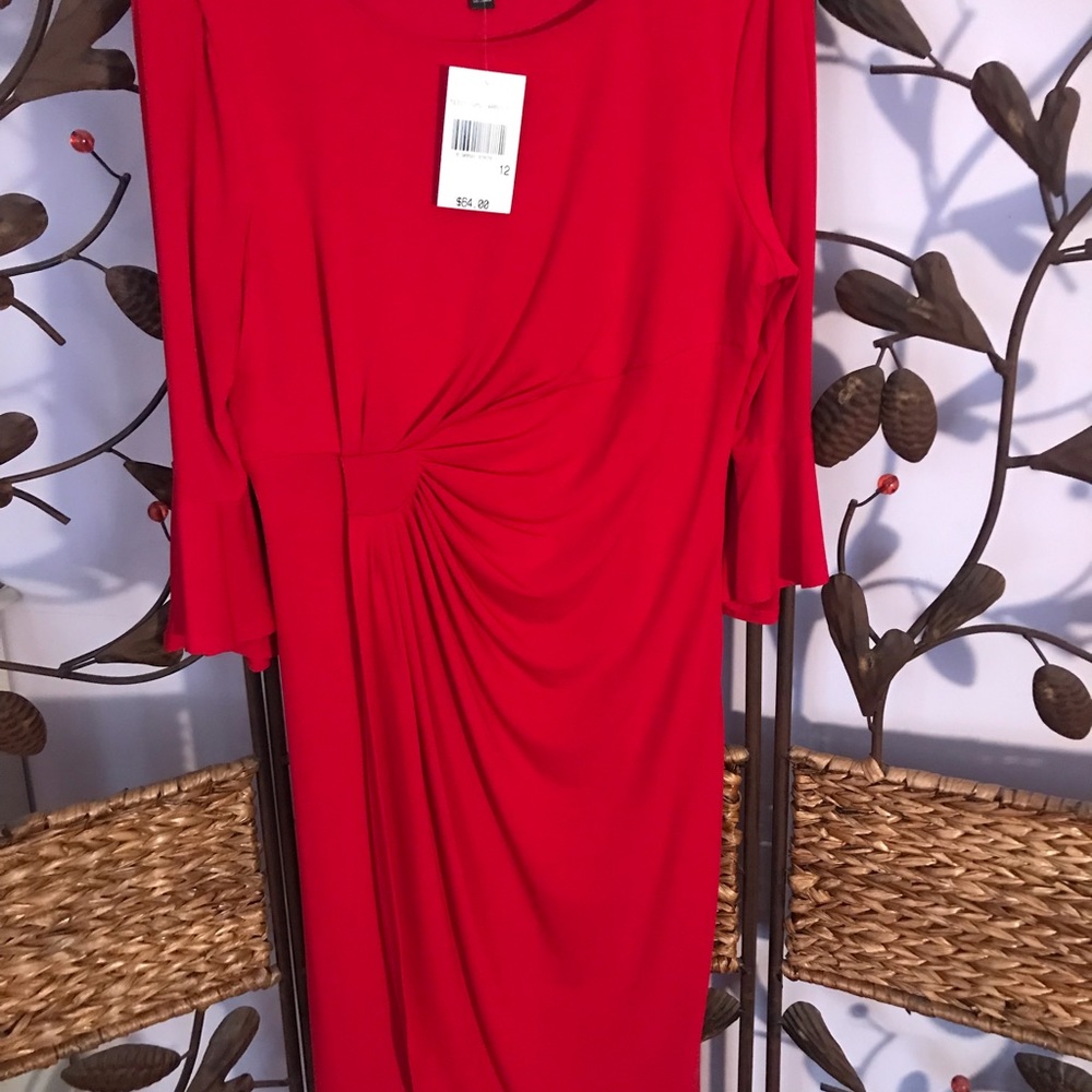 Brand New, knee length, 3/4 sleeve.